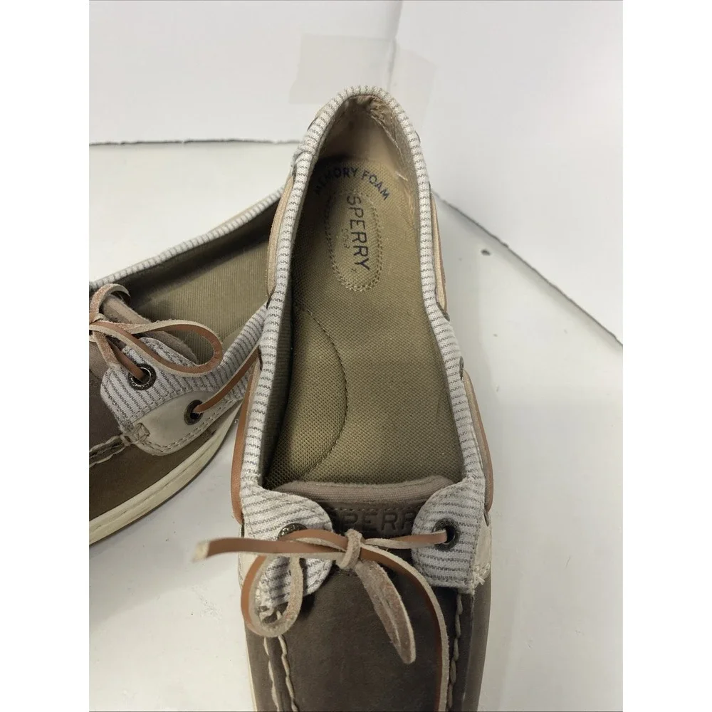 Sperry Women's Top‎ Sider STS81051 Tan Leather Boat Shoe - Size 7.5 M